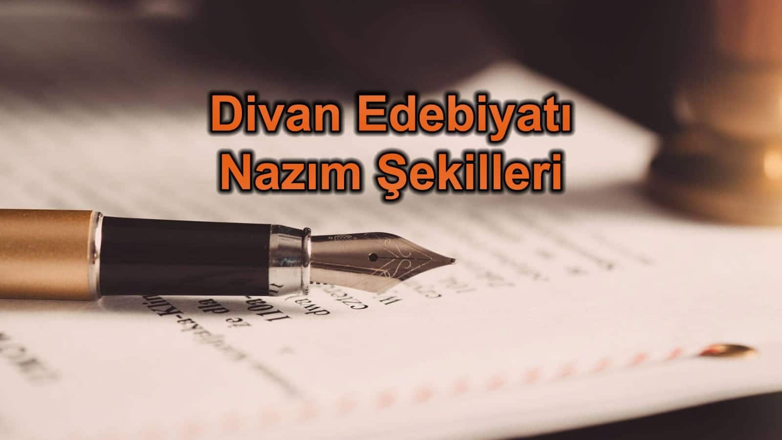 Divan Edebiyatı Nazım Şekilleri