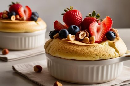 Üzeri Meyveli Ve Fındıklı Enfes Sufle