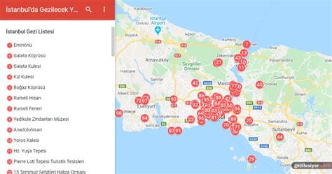 Gezilecek Yerler Listesi Oluşturma